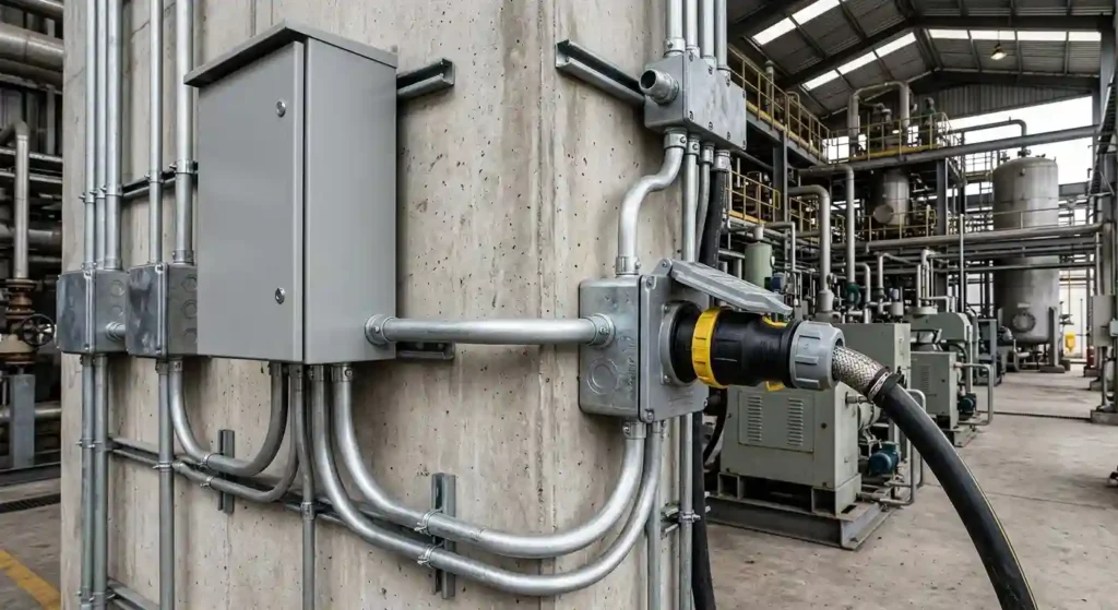 Cajas tableros receptáculos y enchufes para distribución eléctrica industrial