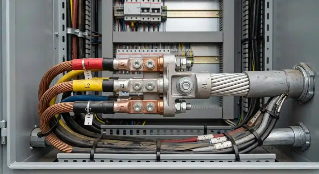 Conectores eléctricos para conductores de cobre y aluminio